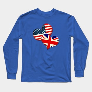 USA and UK hearts Long Sleeve T-Shirt